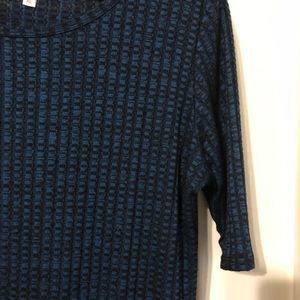 Blue & Black Heathered Julia Dress